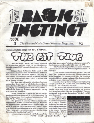 Bassic Instinct : The First and Only Gospel Hip-Hop Magazine